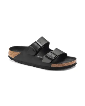 Sandalo Arizona nero in Birkoflor con doppia fascetta