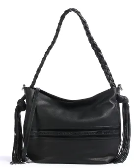  Ted Baker Sariia Borsa hobo pelle di vacchetta grana nero  